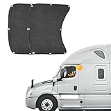 EGNGY Side Window Sun Shade for Semi Truck, 22×24 inch Large Car Window Shades for Freightliner Volvo VNL International Trucks - Semi Truck Accessories, Easy Install, Interior UV Protection