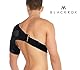 BLACKROX Schulterbandage [Vergleichssieger 2024] ONE SIZE | Für Damen & Herren | Schulterstütze | Perfekt für Sport, Kraftsport & Bodybuilding | OMONROX | Schwarz