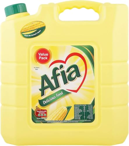 Afia Pure Corn Cooking Oil Enriched with Vitamins A D E 9 Liters Value Pack