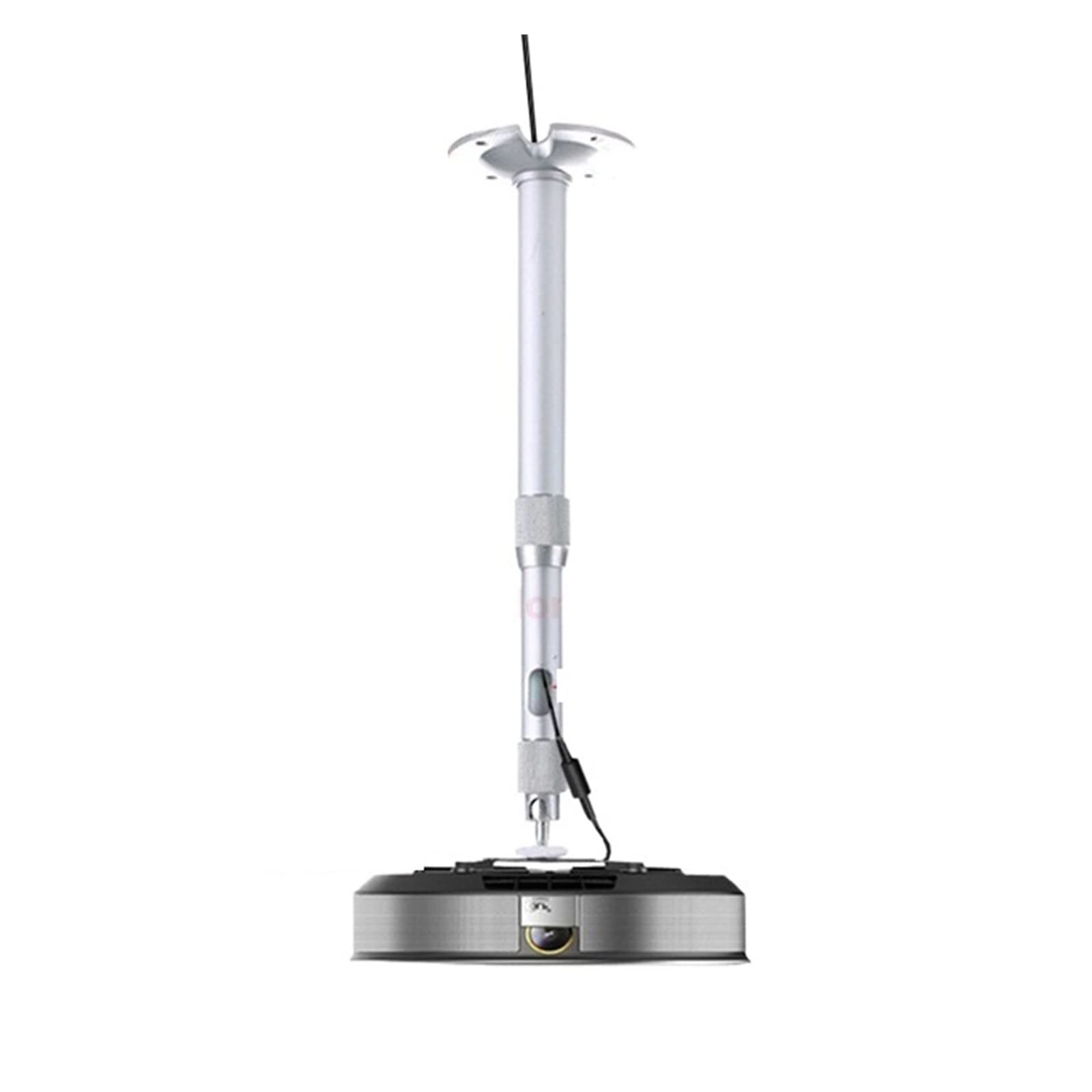 Support plafond mini projecteur orientable 360 avec double tube extensible