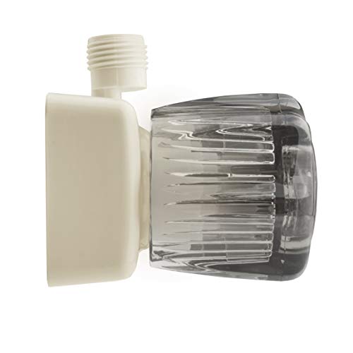 Image of Dura Faucet DF-SA100S-BQ RV /Motorhome /Trailer Shower Faucet Valve Diverter with Smoked Acrylic Knobs (Bisque Parchment)