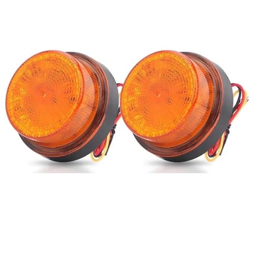 DZSQEGBX Luz Indicadora Luz De Advertencia Estroboscópica LED De 24 V Para Coche, Luces De Posición Laterales Giratorias Para Furgoneta, Camión, Autobús(2 pcs)