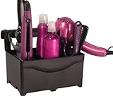 STYLEAWAY - Black; Organizer/Hanger for Curling Iron, Flat Iron, Blow Dryer, Hair Styling Products