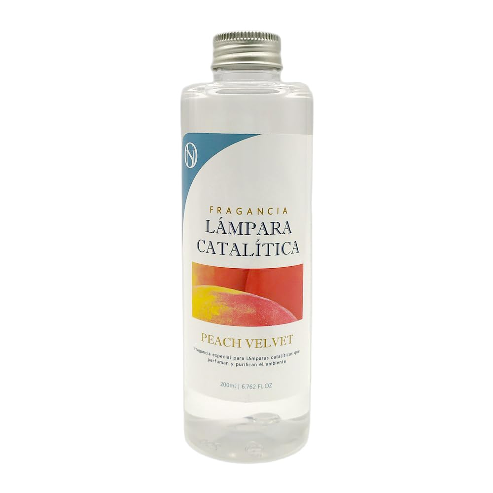 Pack Ahorro Lámpara Catalítica Mosaico Dorado + Fragancia Aroma Peach Velvet 200ml. Elimina malos olores e impurezas, perfuma y limpia.