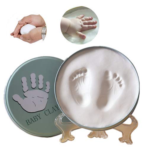 Baby Ornament Keepsake Kit - Handprint & Footprint Clay Casting Kit - Unique Baby Shower for Newborn Boys and Girls - Personalized Registry, Nursery Decor