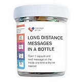 Long Distance Relationships Gifts Love Messages in a Bottle Gift for Boyfriend or Girlfriend (50PCS) Pre-Written Love Capsules Letters in Plastic Jar