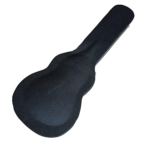 ブラック39インチハードシェルエレキギターケース、ロック凸面、ギブソンエピフォンレスポールギター用