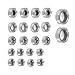 TECKEEN 22x Bearings 5 Types Steel Bearing Kit for 1/18 RC Crawler TRX4M TRX4M-03