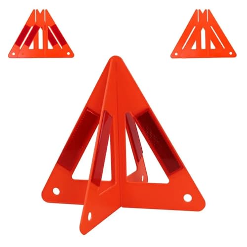 ENWWCH 3 trípodes Triangulares Reflectantes for Coche, Advertencia de avería Emergencia, símbolo Reflectante, Antideslizantes, compactos, Plegables para Carretera