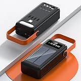 Cargador solar Power Bank 60000mAh, cargador portátil con salidas duales y entradas duales, linterna de 4 LED, batería de carga rápida para equipo de supervivencia para acampar al aire libre