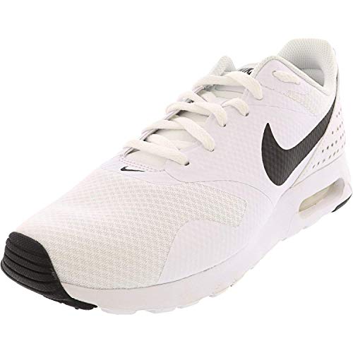 Nike Womens Air Max Tavas Sneaker (8 M US, White/Black)