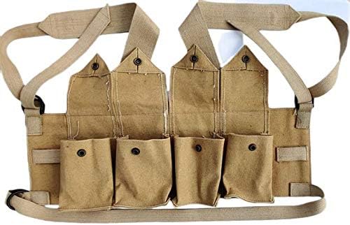 Rhodesian Fereday & Sons Chest Rig Bush War Magazine Tactical Canvas 4 Mag Pouch Chest Rig
