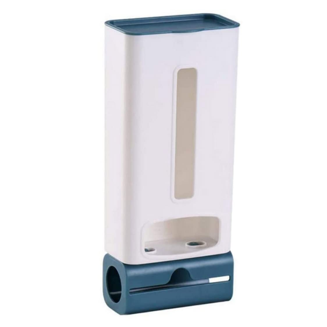 CAKEEYUM Trash Bag Dispenser Wall Mounted Grocery Garbage Bag Holder Plastic Storage Box Trash Dispenser Wall Mount Garbage Holder Plastic Organizer Container