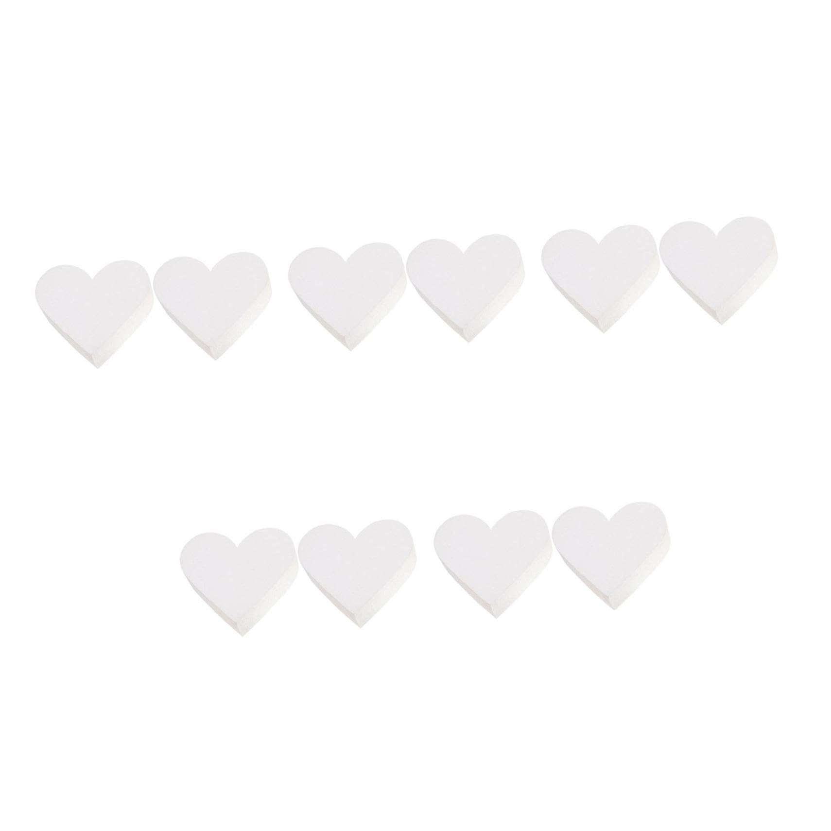NUOBESTY 5 Juegos De Maniquíes De Espuma Ligeros con Forma De Corazón para Tartas De Boda para Practicar La Decoración De Cumpleaños Y Repostería 2 Unidades X 5
