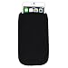 SumacLife Universal Neoprene Cellphone Pouch Case for 4.5-5.1" Cellphones, for Apple Iphone 6 / 6s / Samsung Galaxy S6 / Samsung Galaxy S7 （without case on it）(Black)
