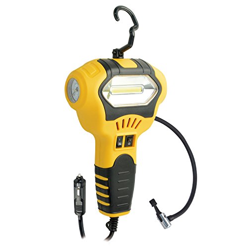 Handheld Portable Air Compressor Tire Inflator Accessories with 5W Portable Work Light