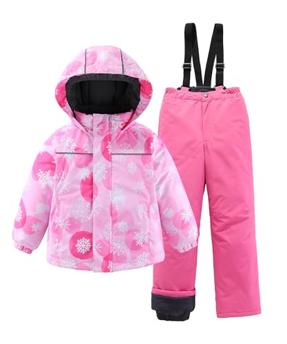 Image of M2C Boys Girls 2-Piece Snowsuit Thicken Patterned Ski Jackets and Pants