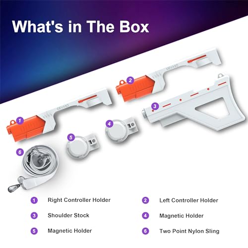 LICHIFIT Soporte magnético para controlador de pistola de VR para mango PSVR2, soporte de pistola de liberación rápida para PlayStation VR2, accesorios de juego de disparo - imagen 9