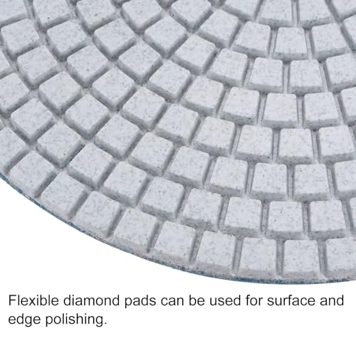 Image of uxcell Diamond Polishing Pad 7-Inch 50 Grits Wet /Dry Grinding for Stone Concrete Marble Countertop Floor 2pcs