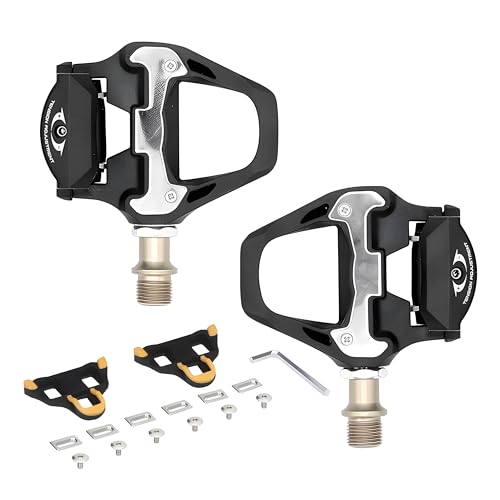 ZOYOSPORTS Pedal de bloqueo de bicicleta carretera con rodamientos sellados, pieza de bloqueo para sistema SPD, pedal ultraligero bici