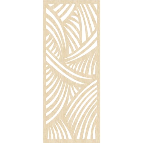 Image of 33 3 /8 inchW x 84 3 /8 inchH x 1 /4 inchT Chester Decorative Fretwork Wood Wall Panels, Birch