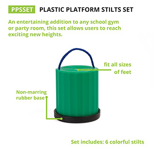Champion Sports Platform Kid Stilts: Classic Kids Party, Birthday, And Picnic Game Set (Ppsset) #TOP1
