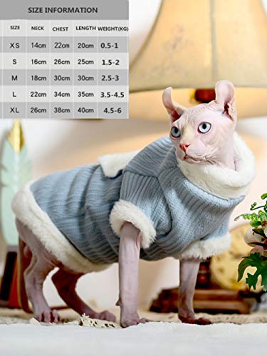 DOUJIN Sfinge Vestiti per Gatti Senza peli Autunno...