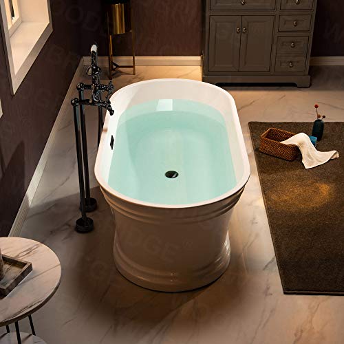Woodbridge B1536-MB 59"Freestanding White Acylic Soaking Bathtub thumb #12