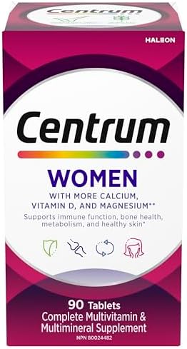 Centrum Women Multivitamins/Minerals Supplement, 90 Tablets (Pack...