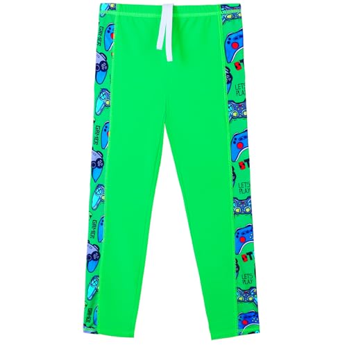 Image of TFJH E Boys Long Sleeve Rash Guard 2 Piece Swim Set UPF 50+ Age 3-14 | Soft Breathable, UV 50+, quick dry. Bright colorful prints kids love. Perfect for pool, beach, summer. active play.