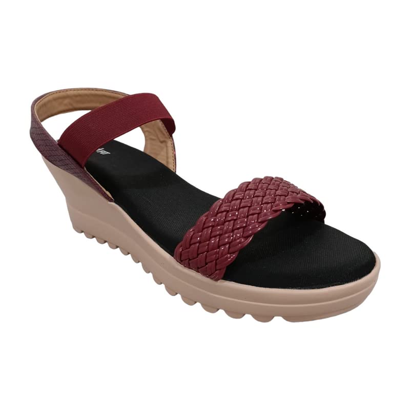 HEALTH FIT Extra Soft & comfortable Fashionable Sandal/High Heels for Girls/Stylish for Women Footwear UK-5 CHERRY (B0BJ7LJ6QP) Amazon Price History, Amazon Price Tracker