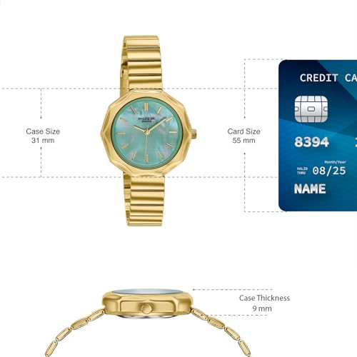 Image of Sonata Poze 9 with Quartz Analog with SS Cut fold Strap Watch for Women
