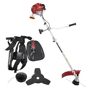 Stahlmann Freischneider Benzin MS520 – Motorsense Benzin mit kraftvollem 3PS Motor, 42cm Schnittbreite, 52ccm 2-Takt – Rasenkantenschneider und Rasentrimmer mit Tragegurt