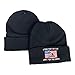 USA Embroidered Stand for The Flag Kneel for The Cross Black Cuffed Beanie Hat