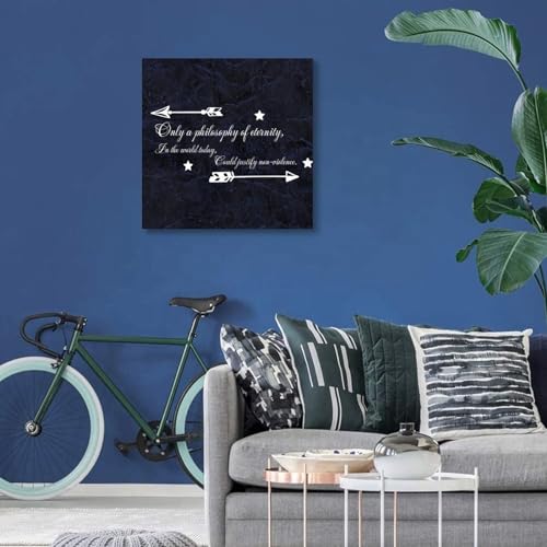 Cuadro sobre lienzo con refranes positivos e impresiones de pared para salón 7