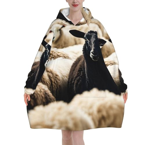 Couverture à capuche portable flanelle haut de gamme en peluche douce et chaude