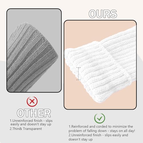 Image of Buauty Leg Warmers for Women 80s 90s Outfit Fashion Neon Ribbed Leg Socks Fashion Y2k Neon Accessories Sports Yoga (2 Pairs)