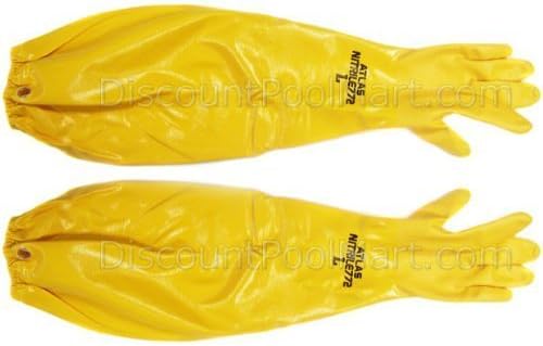 Swimming Pool Water Resistant Stay Dry Long Sleeve Gloves Extra Large GLV27 by Long Sleeve Gloves