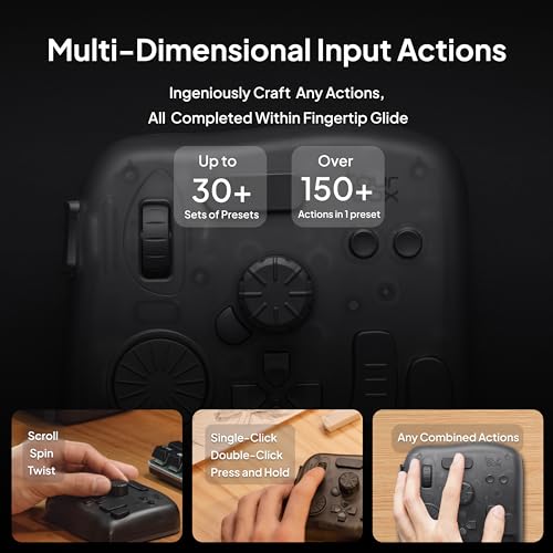 TourBox Elite - Bluetooth Video Editing Controller Color Grading Speed Editor, Intuitive Control, Upgrade Material, Professional Digital Creator Console with Custom Software, Mac/PC (Translucent Set)