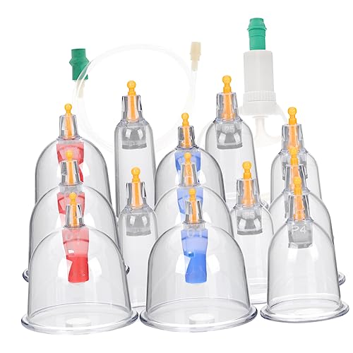 Set de ventosas de masaje NOLITOY con 6 copas de succión al vacío para terapia corporal y deportiva miniatura 1