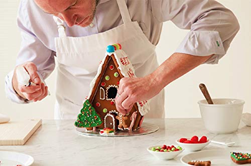 Jevenis Luxury Christmas House Cookie Cutter Set Bake Your Own Small Gingerbread House Kit Gingerbread House Mold Gingerbread Man Cookie Cutter #TOP2