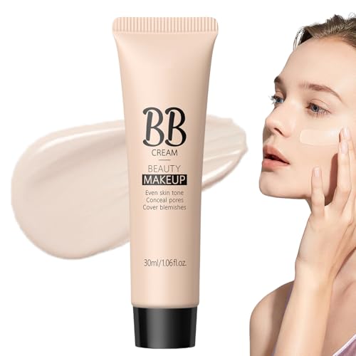 Cream Hydrating BB Cream, BB Foundation, Foundation De Maquillage De Voyage, Solution De Maquillage Tout-en-un, Finition Naturelle Avec Couverture À Base, 30 Ml, Pour Voyager Ou Usure Quotidienn