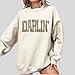 FITIN Unisex Darlin’ Camo Sweatshirt for Women – Western Country Graphic Crewneck Camouflage Southern Pullover (US, Alpha, X-Large, Regular, Regular, Sand)