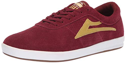 Lakai Men's Sheffield XLK, Burgundy/Gold, 8 M US