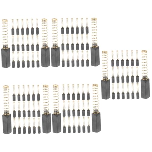 OSALADI 5 Series Escobilla De Carbón Para Máquina De Coser Pincel Reparar Cepillos Para Maquinas De Coser Repuestos Reemplazo Cepillo De Carbono Pequeño Metal Negro 20 Piezas X 5