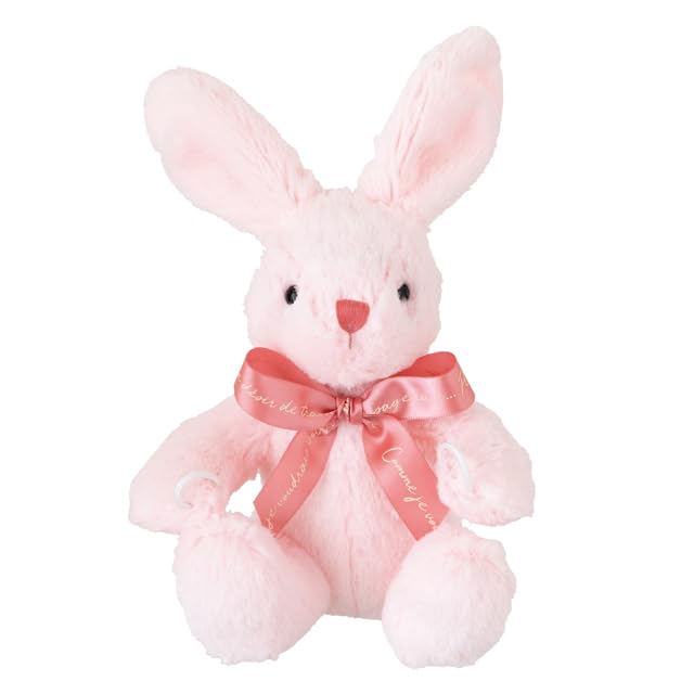 Amazon｜うさぎのぬいぐるみ と プリザーブドフラワー の ミニ花束