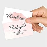 240-Count Thank You for Your Order Cards - Thank You For Supporting My Business Cards, 6 Styles - 2" x 3.5" Small Customer Appreciation Cards for Shops, Online Retailers, Business Owners