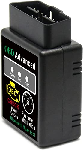 Bluetooth OBD2 Scanner Adapter,Car OBD2 Scanner Bluetooth Diagnostic Tool Scanner Code Reader Check Engine Light for Andriod iOS Windows