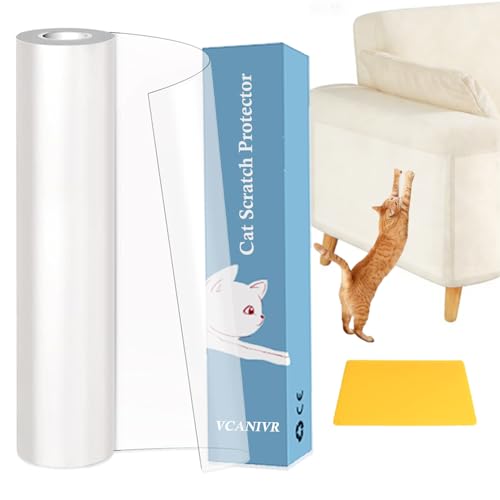 Kratzschutz Sofa Katze Kratzfolie Katzen Selbstklebend Transparent Anti Kratz Folie für Katzen, Kratzschutz Tape für Möbel, Couch, Tür & Wand 30cm x 3m (30 * 300cm)