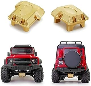 Benedict Harry 1Pair Brass Front/Rear Axle Diff Cover Counterweight for 1/18 TRX4-M RC Crawler Car Upgrade